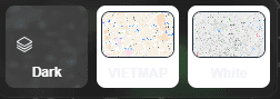 The basemap picker menu