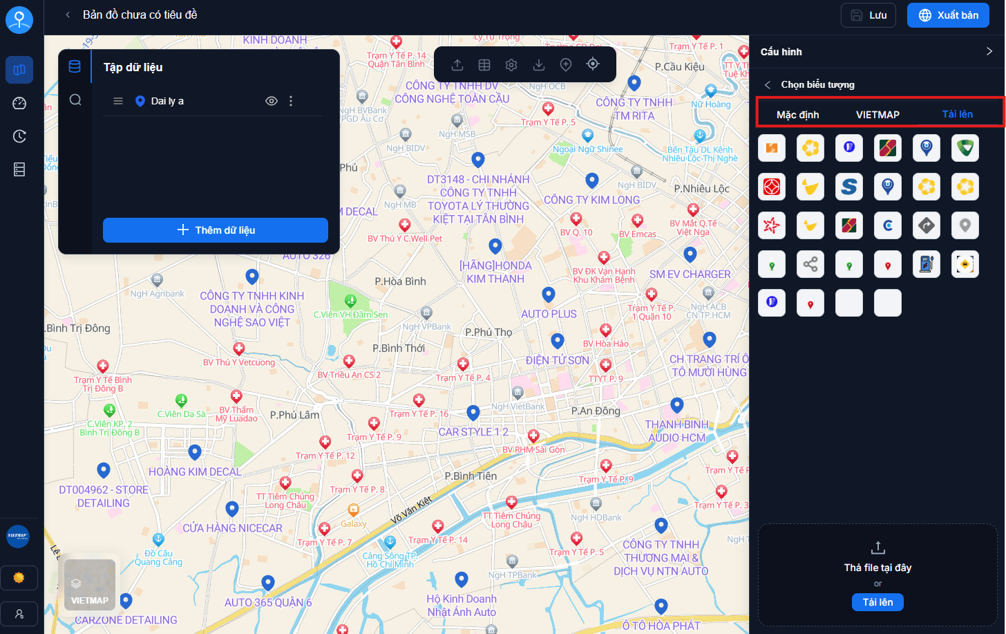 The icon picker